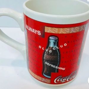 1997 Gibson Coca Cola Collectible Coffee Cup Mug Vintage Collectible Bottle Logo